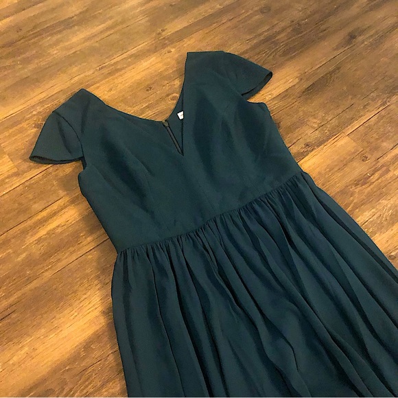 Dress the Population Corey Pine fit n flare cocktail midi dress sz M - Picture 15 of 16